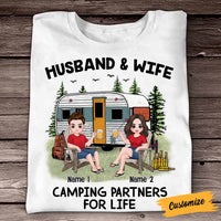 Personalized Couple Camping Partners T Shirt FB94 30O58 thumb 1