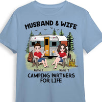 Personalized Couple Camping Partners T Shirt FB94 30O58 thumb 1