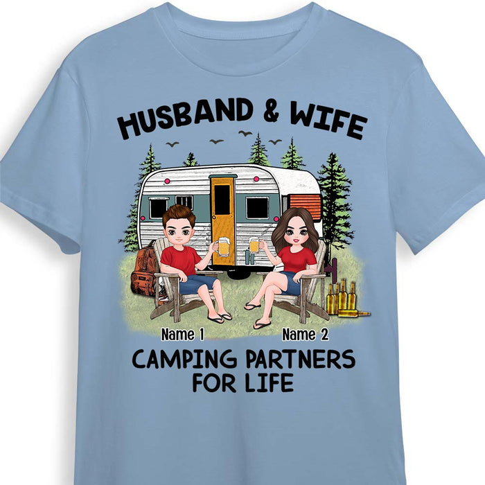 Personalized Couple Camping Partners T Shirt FB94 30O58 1