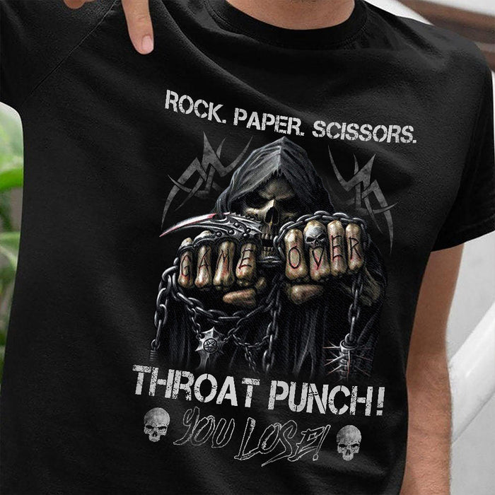 Throat Punch Skull T Shirt JL242 85O34 1