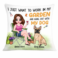 Personalized Garden Dog Mom Pillow FB92 95O34 thumb 1