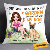 Personalized Garden Dog Mom Pillow FB92 95O34 thumb 1