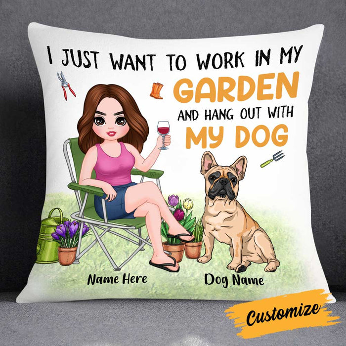 Personalized Garden Dog Mom Pillow FB92 95O34 1