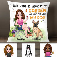 Personalized Garden Dog Mom Pillow FB92 95O34 thumb 1