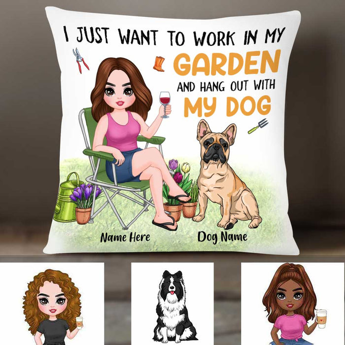 Personalized Garden Dog Mom Pillow FB92 95O34 1