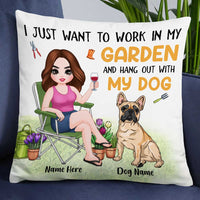 Personalized Garden Dog Mom Pillow FB92 95O34 thumb 1