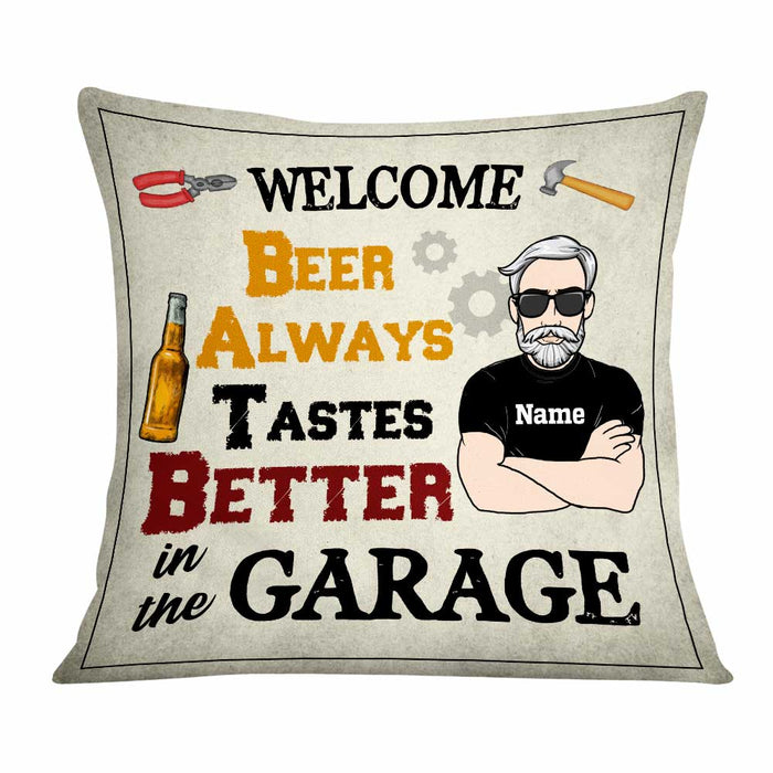 Personalized Garage Beer Pillow JR173 26O58 1