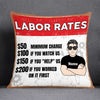 Personalized Garage Labor Rates Pillow JR172 26O58 1