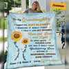 Personalized Daughter Granddaughter Sunflower Blanket JR271 30O53 1