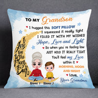 Personalized Grandson Hug This Pillow FB163 26O53 thumb 1