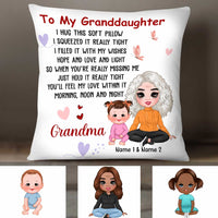 Personalized Granddaughter Hug This Pillow FB161 95O34 thumb 1