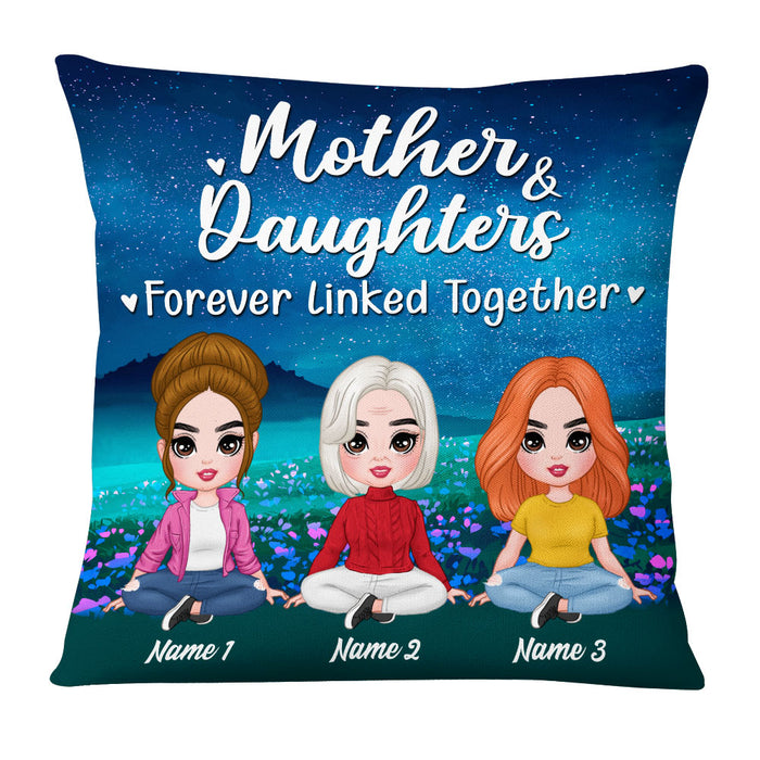 Personalized Mom Grandma Linked Together Pillow FB173 30O53 1