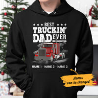 Personalized Trucker Dad Hoodie DB11 87O36 thumb 1