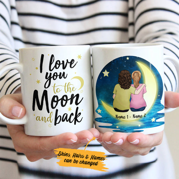 Personalized Love You To The Moon And Back Mother Mug AP21 73O36 1