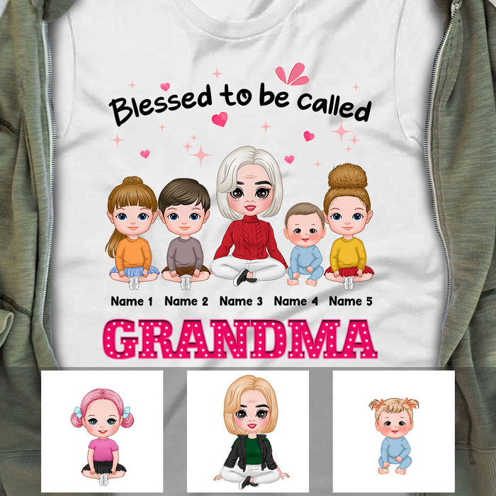 Personalized Mom Grandma Blessed Be Called T Shirt FB173 30O36 1