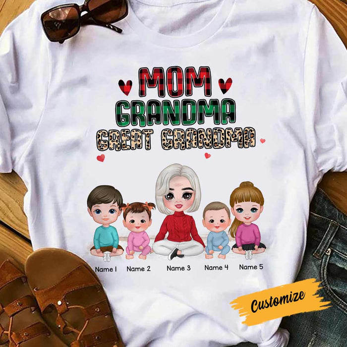 Personalized Mom Grandma Great Grandma T Shirt FB173 95O57 1