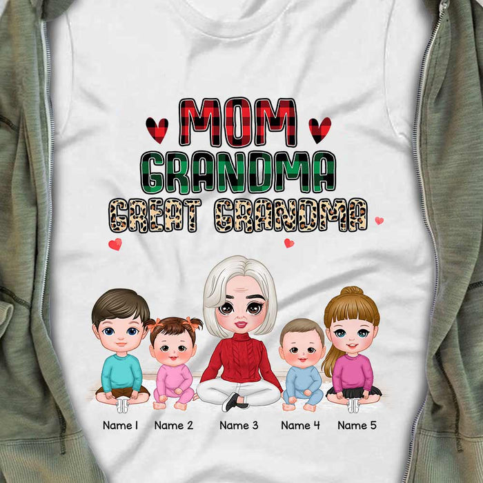 Personalized Mom Grandma Great Grandma T Shirt FB173 95O57 1