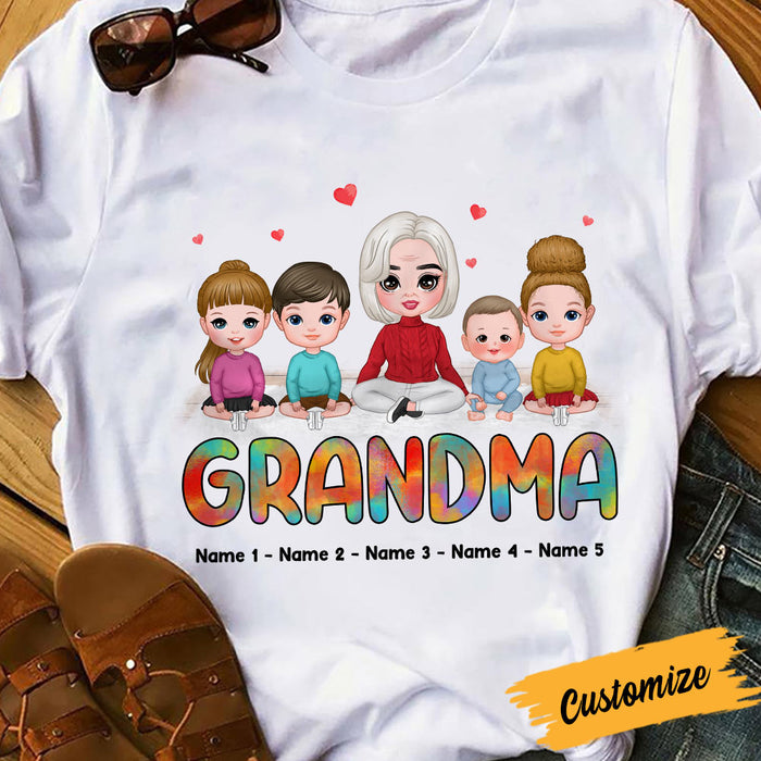 Personalized Mom Grandma T Shirt FB173 95O36 1