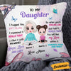Personalized Mom To My Daughter Butterfly Pillow FB181 30O58 1