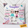 Personalized Mom To My Daughter Butterfly Pillow FB181 30O58 1