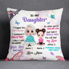 Personalized Mom To My Daughter Butterfly Pillow FB181 30O58 1