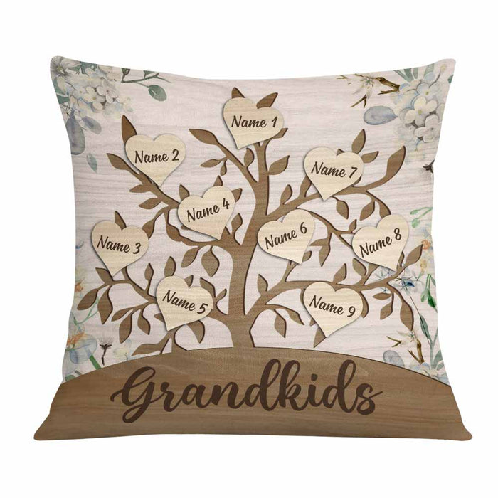 Personalized Mom Grandma Family Tree Pillow FB211 30O58 1