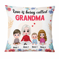 Personalized Mom Grandma Love Being Called Pillow FB213 30O47 thumb 1