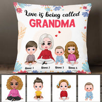 Personalized Mom Grandma Love Being Called Pillow FB213 30O47 thumb 1