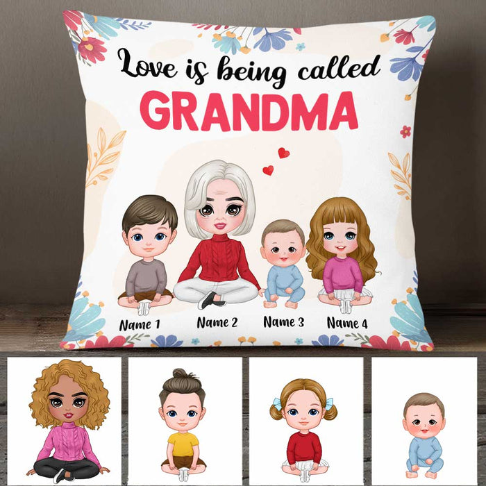 Personalized Mom Grandma Love Being Called Pillow FB213 30O47 1