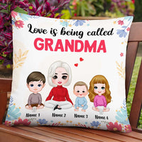 Personalized Mom Grandma Love Being Called Pillow FB213 30O47 thumb 1
