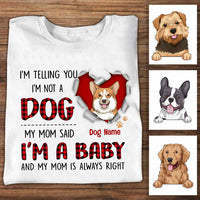 Personalized Dog Mom Said T Shirt FB225 81O34 thumb 1