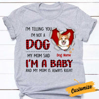 Personalized Dog Mom Said T Shirt FB225 81O34 thumb 1