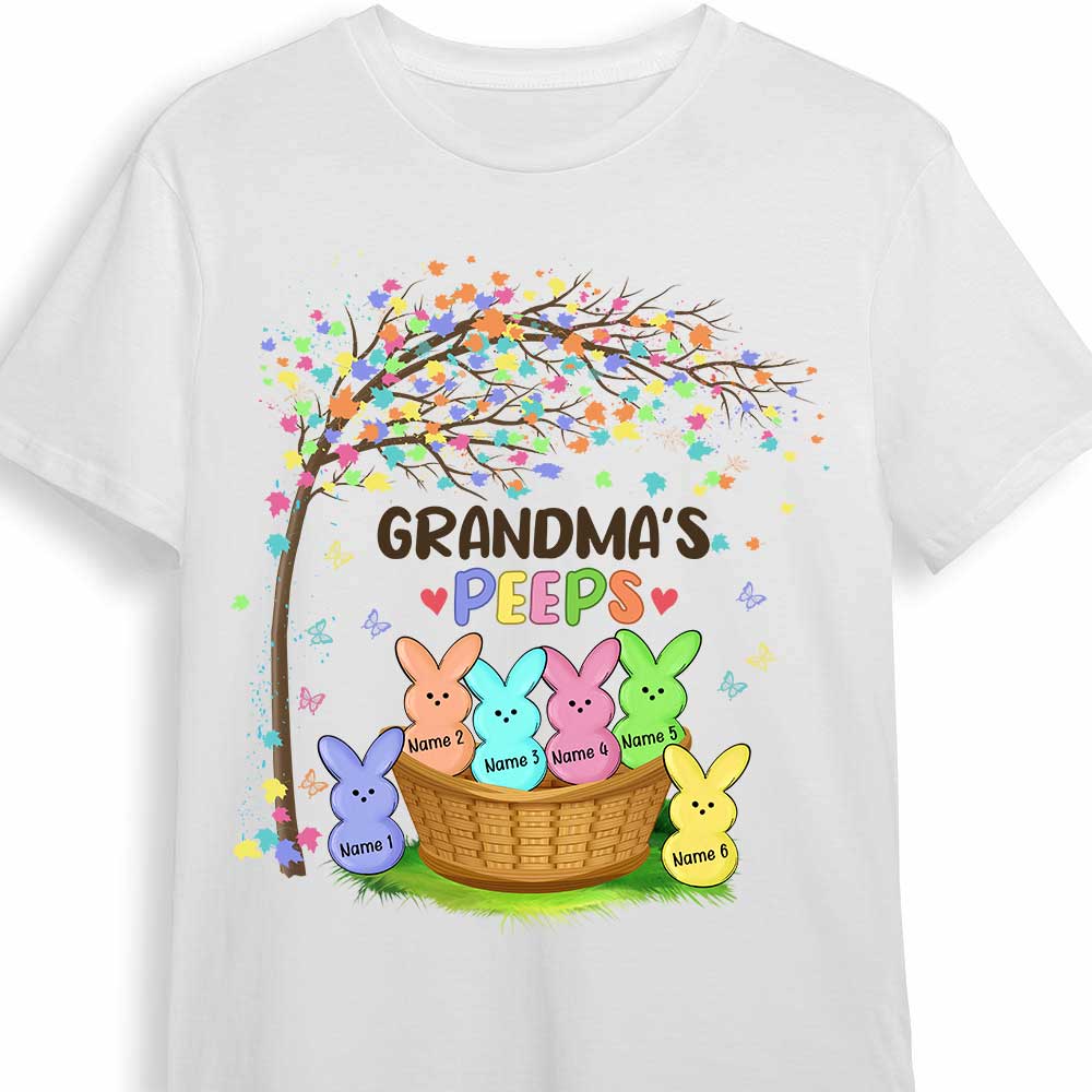 Personalized Grandma Easter Peeps T Shirt FB226 81O34 Primary Mockup