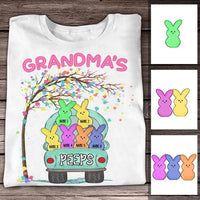 Personalized Grandma Easter Peeps Truck T Shirt FB227 81O58 thumb 1
