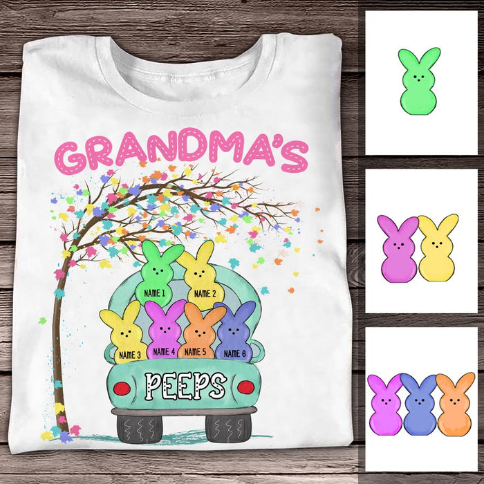 Personalized Grandma Easter Peeps Truck T Shirt FB227 81O58 1