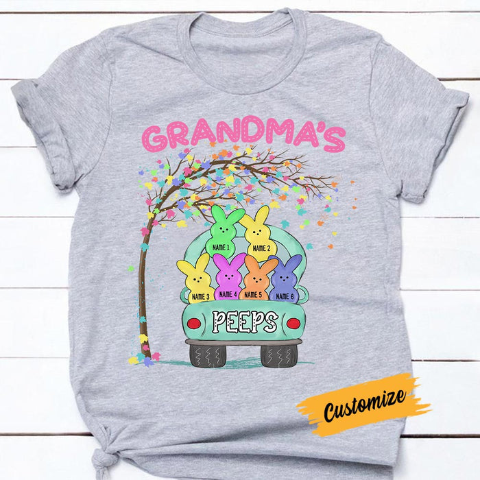 Personalized Grandma Easter Peeps Truck T Shirt FB227 81O58 1