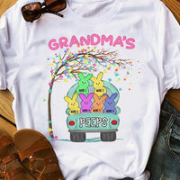 Personalized Grandma Easter Peeps Truck T Shirt FB227 81O58 thumb 1