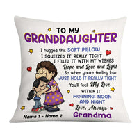 Personalized Mom Grandma To Granddaughter Pillow FB2211 81O57 thumb 1