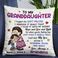 Personalized Mom Grandma To Granddaughter Pillow FB2211 81O57 thumb 1