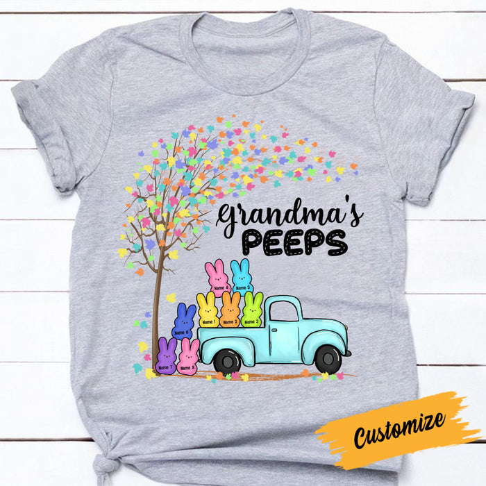 Personalized Grandma Easter Peeps Truck T Shirt FB243 30O53 1