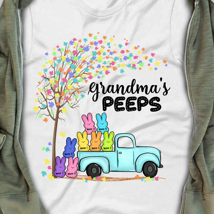 Personalized Grandma Easter Peeps Truck T Shirt FB243 30O53 1