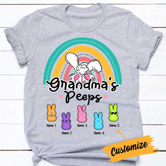 Personalized Grandma Easter Peeps T Shirt FB242 30O34 1
