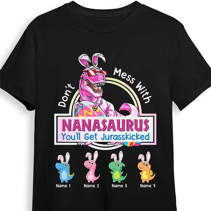 Personalized Easter Grandma Dinosaur T Shirt FB242 24O36 1