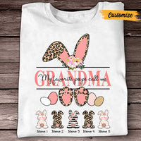 Personalized Grandma Easter Bunny T Shirt FB252 30O47 thumb 1