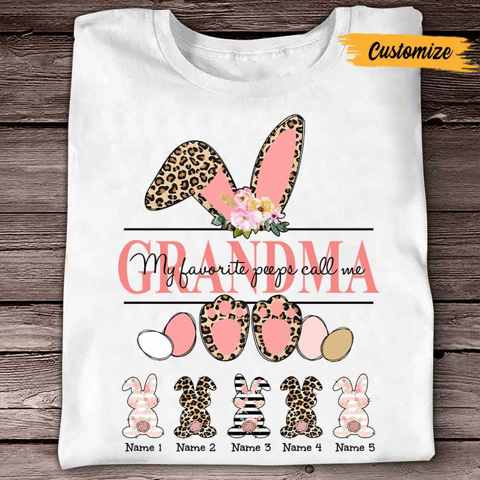 Personalized Grandma Easter Bunny T Shirt FB252 30O47 1
