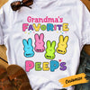 Personalized Grandma Easter Peeps T Shirt FB252 95O53 1