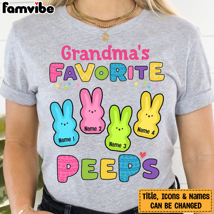 Personalized Grandma Easter Peeps T Shirt FB252 95O53 1
