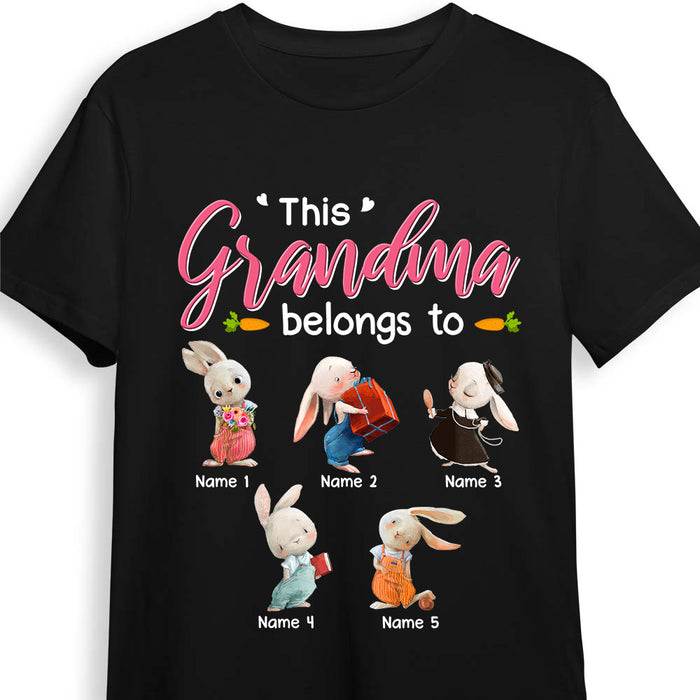 Personalized Grandma Easter Bunny T Shirt FB281 24O36 1