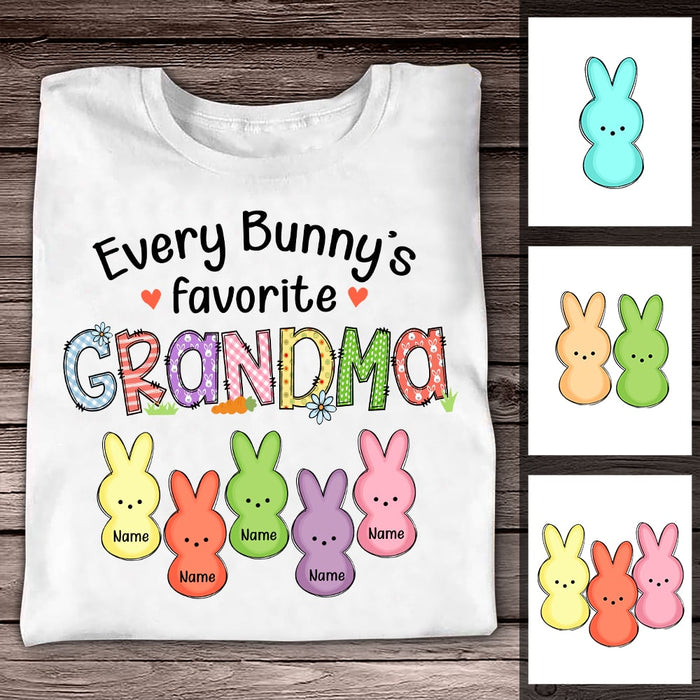 Personalized Grandma Easter Bunny T Shirt FB281 30O53 1