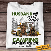 Personalized Couple Bear Husband Wife Camping T Shirt MR23 81O58 thumb 1